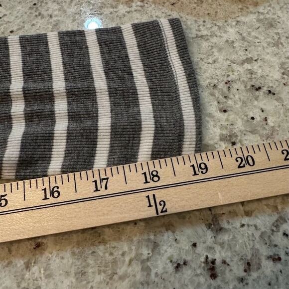 BCBGMAXAZRIA Women's Striped Open Front Cardigan Sweater Size M tall - Picture 8 of 10